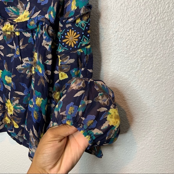 Meadow Rue Anthropologie Strasser Beaded Blouse XS - Picture 5 of 8